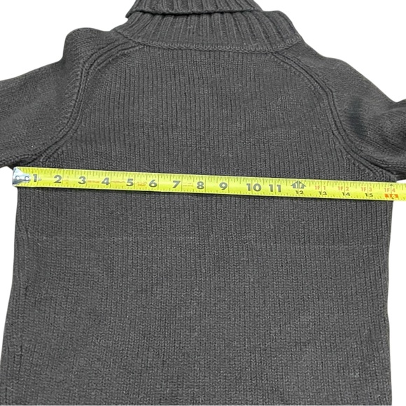 Theory Turtleneck Galin Loryelle Slim Fit Sweater Wool Long Sleeve Brown Small - Picture 7 of 9